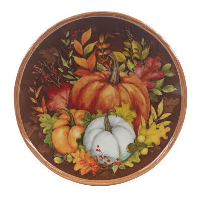 Certified International Harvest Blessings 4-pc. Earthenware Dessert Plate