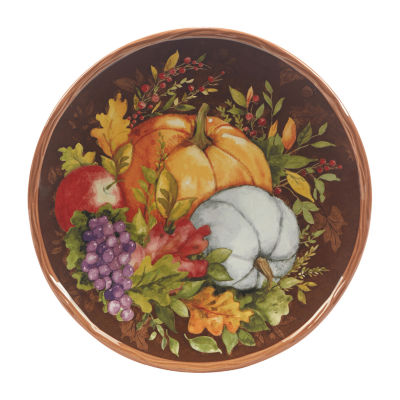 Certified International Harvest Blessings 4-pc. Earthenware Dessert Plate