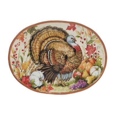 Certified International Harvest Blessings Serving Platter