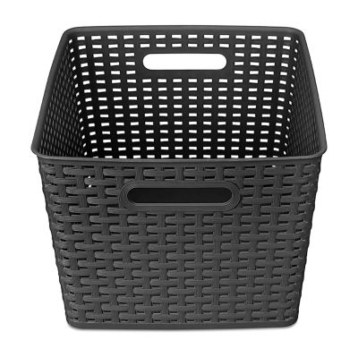Home Expressions Large Durable Plastic Weave Storage Bin - JCPenney