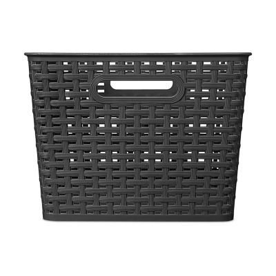 Home Expressions Durable Plastic Weave Storage Bin