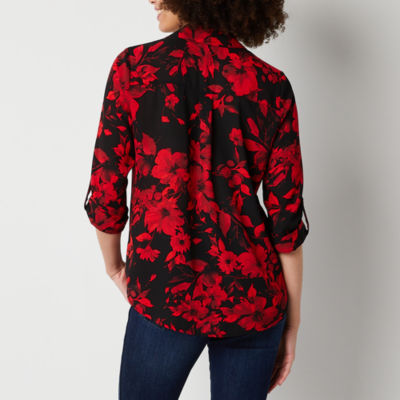 juniors black button down shirt