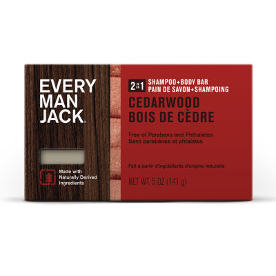 Every Man Jack Cedarwood 2in1 All Over Bar Soaps