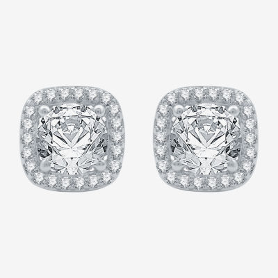 Yes, Please! Womens Lab Created White Sapphire Sterling Silver Cushion 2-pc. Jewelry Set