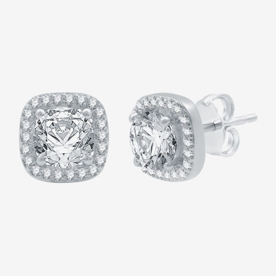 Yes, Please! Womens Lab Created White Sapphire Sterling Silver Cushion 2-pc. Jewelry Set