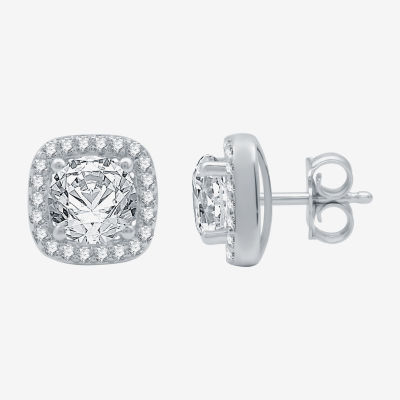 Yes, Please! Womens Lab Created White Sapphire Sterling Silver Cushion 2-pc. Jewelry Set