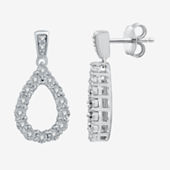 JCPenney FINE JEWELRY 1/4 CT. T.W. White & Color-Enhanced Champagne Diamond  Double-Drop Earrings - ShopStyle Clothes and Shoes