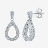 JCPenney FINE JEWELRY 1/4 CT. T.W. White & Color-Enhanced Champagne Diamond  Double-Drop Earrings - ShopStyle Clothes and Shoes