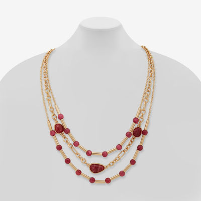 a.n.a Gold Tone 18 Inch Cable Strand Necklace