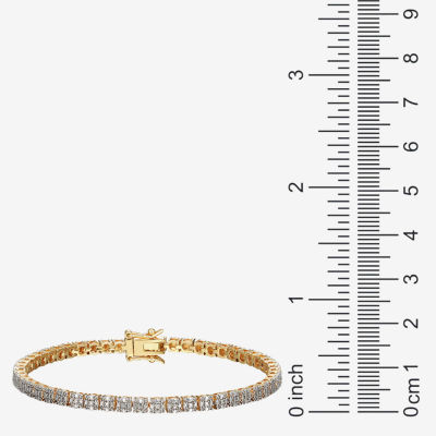Sparkle Allure Womens Natural Diamond Accent 7.25 Inch Tennis Bracelet