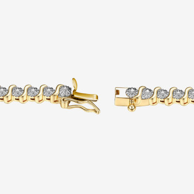 Sparkle Allure Womens Natural Diamond Accent 7.25 Inch Tennis Bracelet