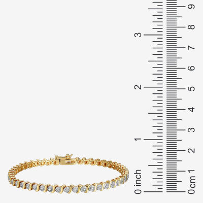 Sparkle Allure Womens Natural Diamond Accent 7.25 Inch Tennis Bracelet
