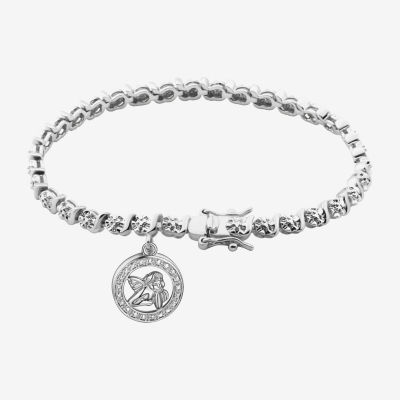 Sparkle Allure Diamond Accent 7.25 Inch Angel Tennis Bracelet