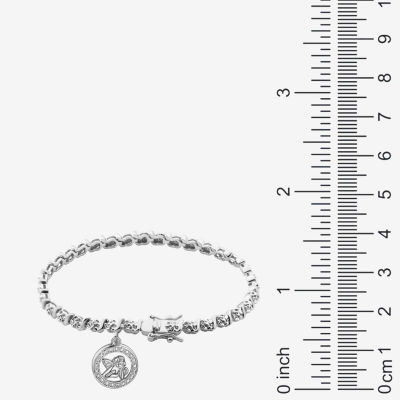 Sparkle Allure Diamond Accent 7.25 Inch Angel Tennis Bracelet