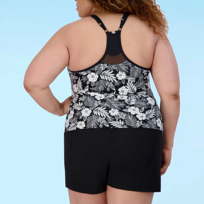 ZeroXposur Womens Plus Tankini Swimsuit Top