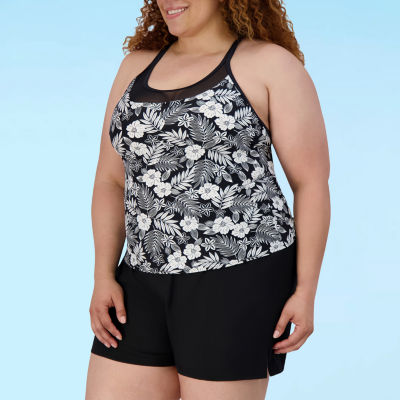 ZeroXposur Womens Plus Tankini Swimsuit Top