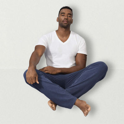 Stafford Dry + Cool Mens 4 Pack Short Sleeve V Neck Moisture Wicking T-Shirt