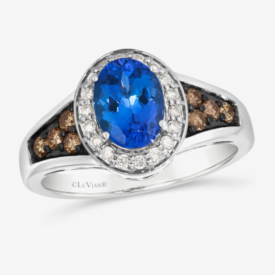 Le Vian® Ring featuring Blueberry Tanzanite® Chocolate Diamonds® Nude Diamonds™ set in 14K Vanilla Gold®