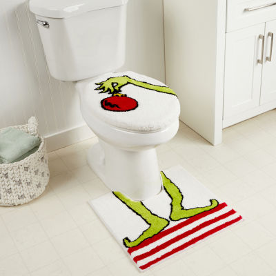 Grinch Festive Mood Contour Bath Rug Set