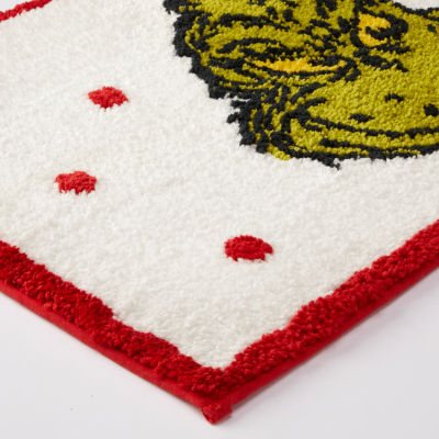 Grinch Jolly Stars Bath Rug