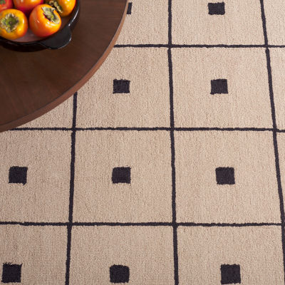 Martha Stewart Sofia Geometric Hand Tufted 6' X 6' Indoor Square Area Rug