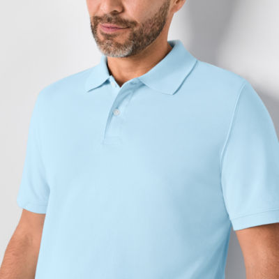 St. John's Bay Premium Stretch Mens Classic Fit Short Sleeve Polo Shirt