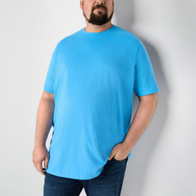 St. John's Bay Super Soft Big and Tall Mens Crew Neck Short Sleeve Moisture Wicking T-Shirt