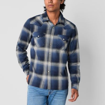 Frye and Co. Mens Regular Fit Long Sleeve Flannel Shirt