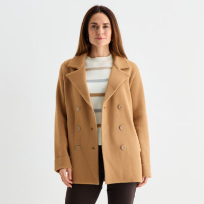 Liz Claiborne Womens Midweight Peacoat