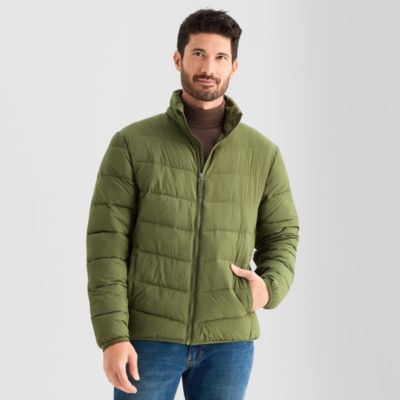 St. John's Bay Mens Water Resistant Midweight Puffer Jacket