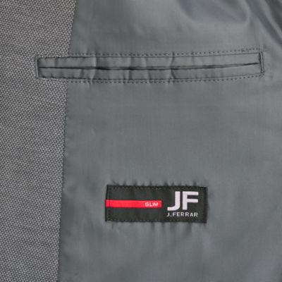 J. Ferrar Mens Knit Stretch Fabric Slim Fit Sport Coat