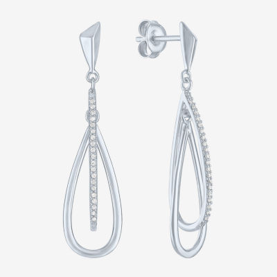 G-H, Si2-I1) Womens 1/10 CT. T.W. Lab Grown White Diamond Sterling