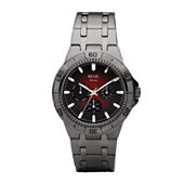 Relic By Fossil Mens Multi Function Gray Stainless Steel Bracelet Watch Zr15533