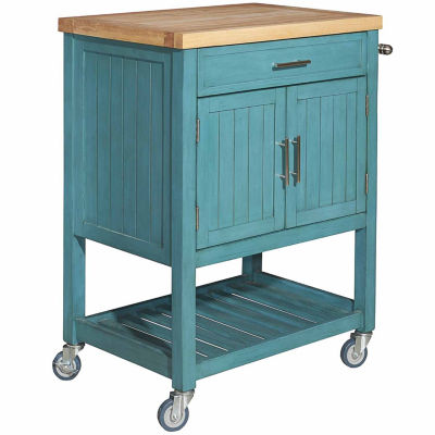 Conrad Kitchen Cart, Color Teal JCPenney