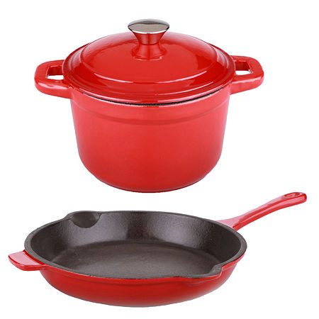 BergHOFF Neo Cast Iron Set 3pc, One Size, Red