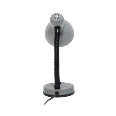 Simple Designs Basic Metal Desk Lamp with Flexible Hose Neck