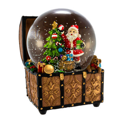 Kurt Adler 100mm Santa Musical Water Globe Snow Globes