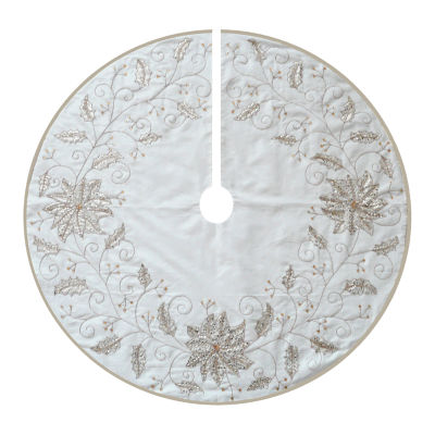 Kurt Adler Ivory Holly Tree Skirt