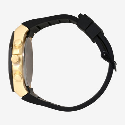 Geneva Mens Black Strap Watch Mac9033jc