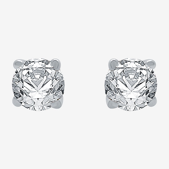 Ever Star 1/4 CT. T.W. Lab Grown White Diamond 10K White Gold 3.2mm Stud Earrings