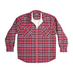 Smiths Workwear Sherpa Lined Flannel Mens Midweight Shirt Jacket