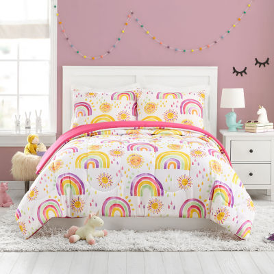 Urban Playground Rainbows Suns Reversible Comforter Set, Color