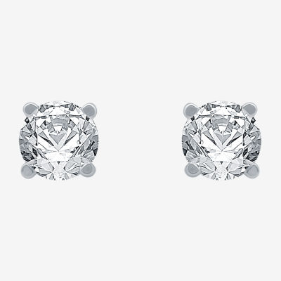 Classic Collection 1/2 CT. T.W. Natural White Diamond 10K Gold 3.8mm Stud Earrings