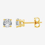 Classic Collection 1/2 CT. T.W. Genuine White Diamond 10K Gold 3.8mm Stud Earrings