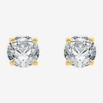 3/4 CT. T.W. Genuine White Diamond 14K Gold 4.5mm Stud Earrings