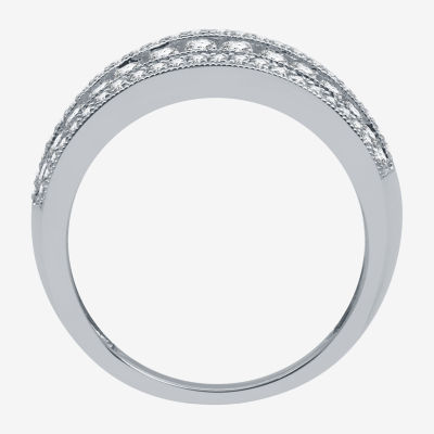 1 CT.T.W. Natural Diamond 10K White Gold Anniversary Ring