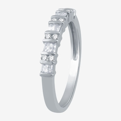 1/4 CT.T.W. Natural Diamond 10K White Gold Band