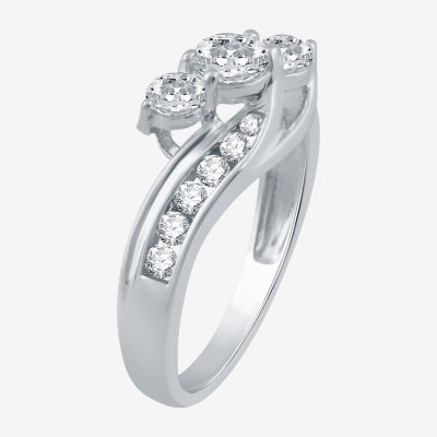 Love Lives Forever™ 1 CT.T.W. Natural Diamond 10K White Gold Ring