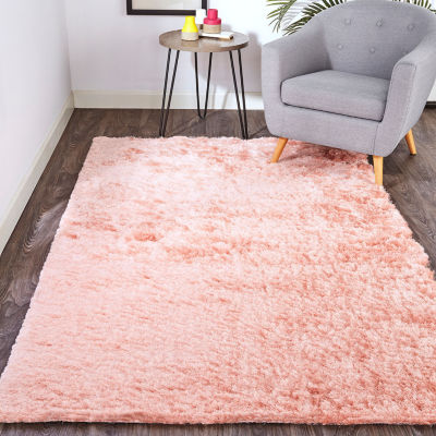 Weave And Wander Freya Solid Shag Indoor Rectangle Accent Rug