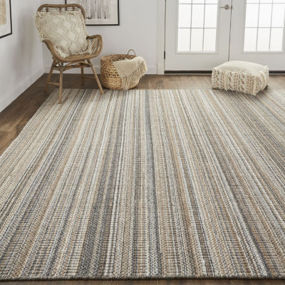Weave And Wander Foxwood Solid Flatweave Indoor Rectangle Accent Rugs